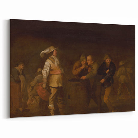 Baroque Tavern Scene: Classic Art Print with Rustic Character