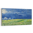 Wheatfield Under Thunderclouds - Impressionist Wall Art by Van Gogh