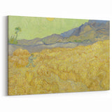 Impressionism Wall Art - Wheatfield with Reaper by Van Gogh Print