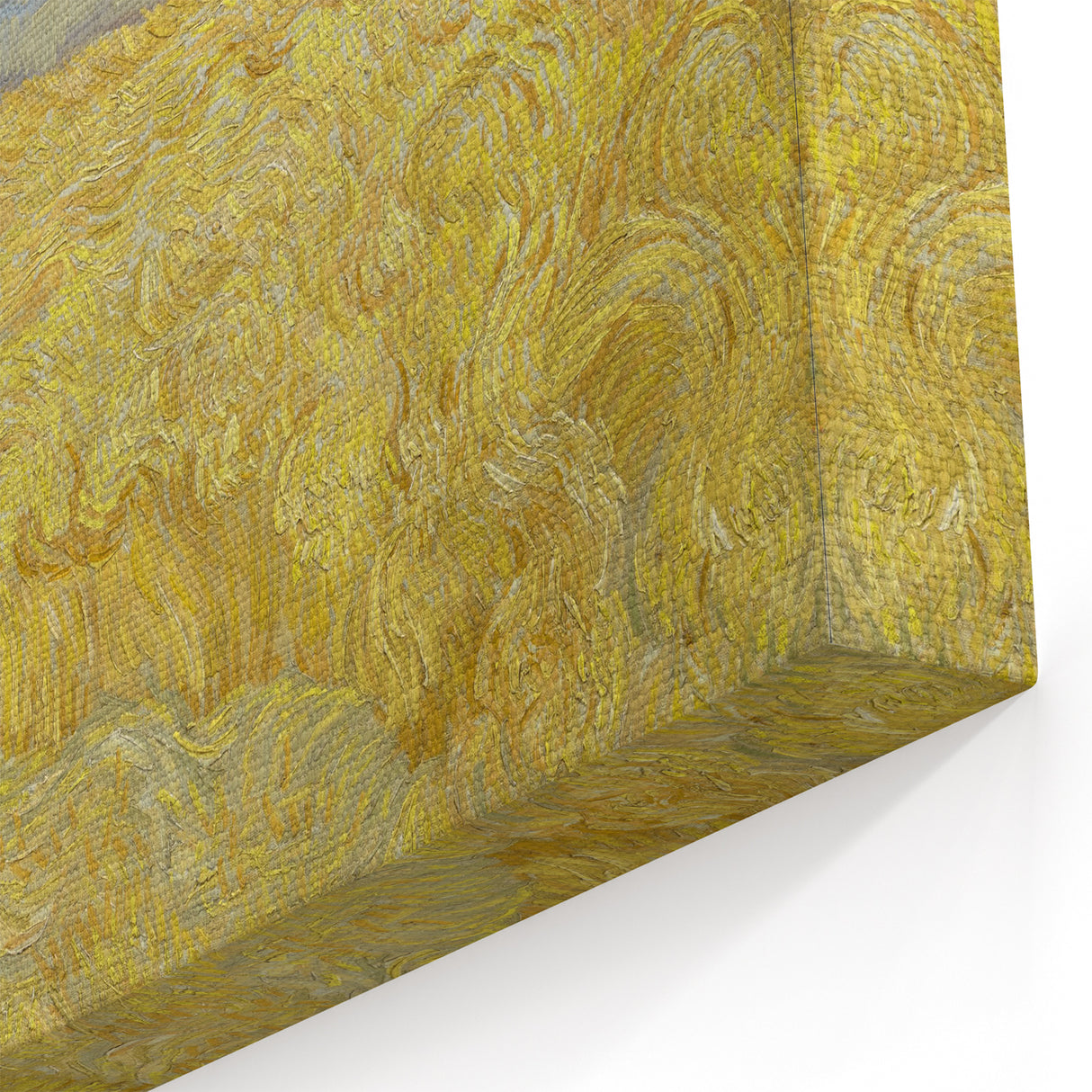 Impressionism Wall Art - Wheatfield with Reaper by Van Gogh Print