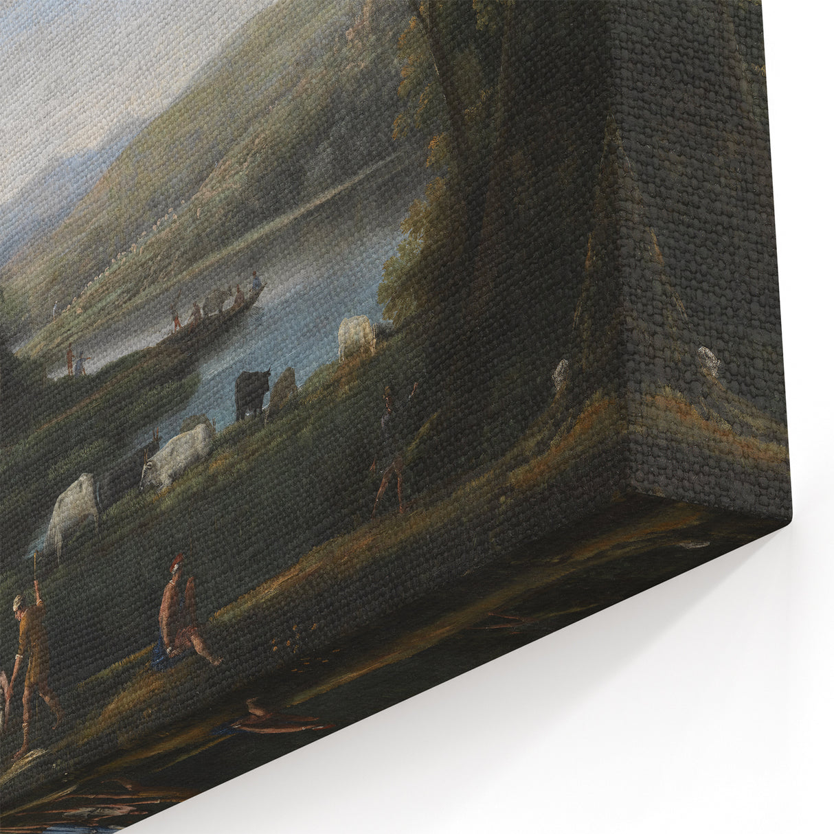 Baroque Landscape Wall Art - Serene Countryside Scene in Classic Style