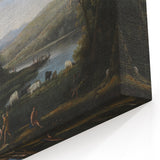Baroque Landscape Wall Art - Serene Countryside Scene in Classic Style