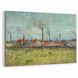 Impressionism Wall Art - Factories at Clichy by Van Gogh Print