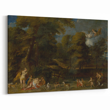 Baroque Forest Scene Wall Art – Mythological Elegance