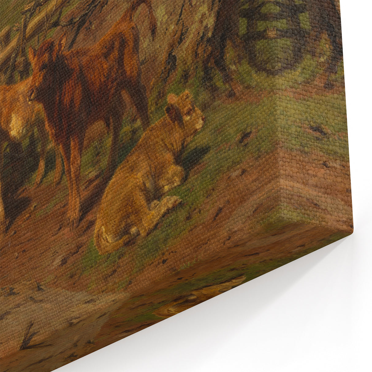 Baroque Pastoral Landscape Wall Art – Rustic Farm Scene Elegance