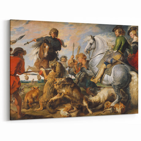 Baroque Hunting Scene Wall Art – Dramatic Masterpiece of Action