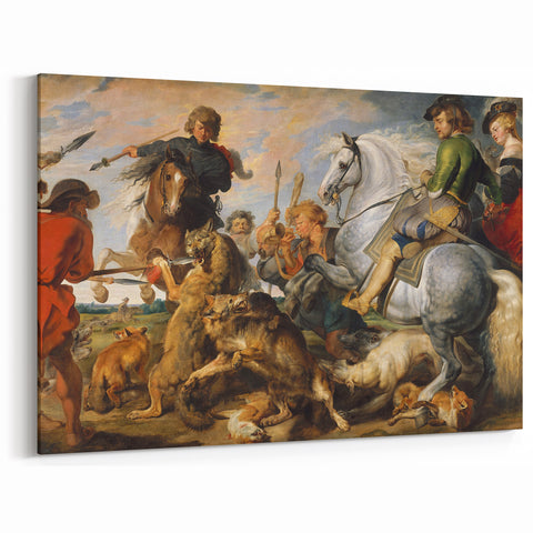 Baroque Hunting Scene Wall Art – Dramatic Masterpiece of Action