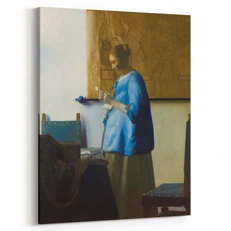 Baroque Woman Reading a Letter Wall Art – Timeless Quiet Elegance