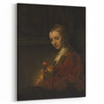 Baroque Woman with Flower Wall Art – Timeless Elegance
