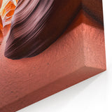 Fiery Desert Canyon - Antelope Sandstone Landscape Art Print
