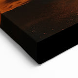 Desert Night Sky - Milky Way Over Southwestern Desert Rock Print