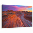 Vivid Desert Layers - Southwestern Sandstone Sunset Art Print