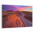 Vivid Desert Layers - Southwestern Sandstone Sunset Art Print