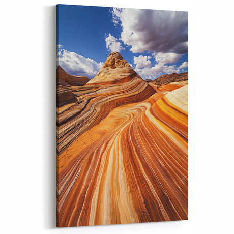 Golden Sandstone Waves - Arizona Desert Photography Print