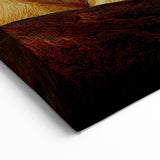 Sunlit Desert Ridges - Vibrant Mountain Landscape Wall Art