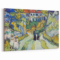 Impressionist Village Scene Wall Art - Stairway at Auvers by Van Gogh