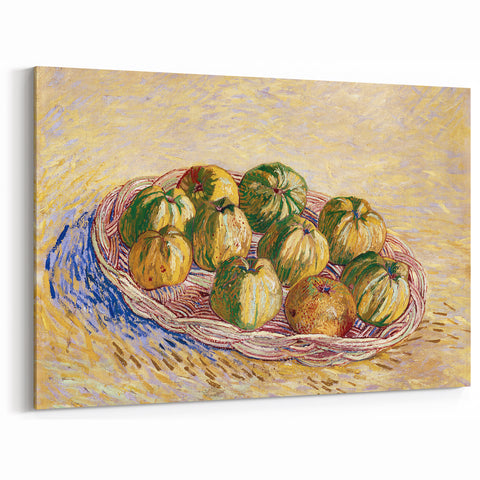 Impressionist Still Life Wall Art - Basket of Apples by Van Gogh