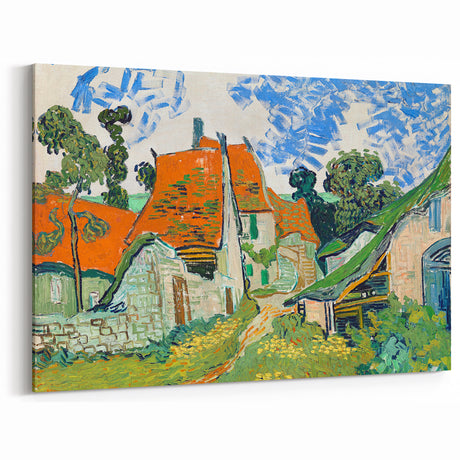 Impressionist Village Wall Art - Street in Auvers by Van Gogh