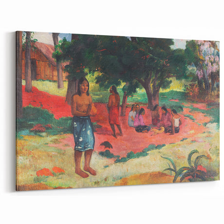 French Impressionist Art - Whispered Words by Paul Gauguin Print