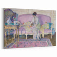 Refined Impressionist Interior – Frieseke’s Elegant Sofa Scene