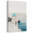Tropical Wall Art – Greek Church and Ocean Landscape