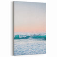 Beach Decor Prints – Ocean Waves with Sunset Sky