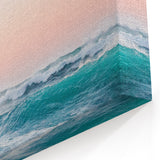 Beach Decor Prints – Ocean Waves with Sunset Sky