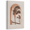 Summer Wall Art – Tropical Palm Sunset Canvas Print
