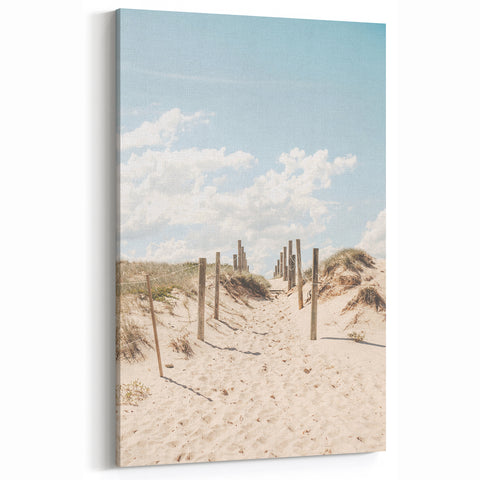 Beach Decor Prints – Sandy Path Coastal Canvas Art