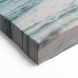 Sunset Canvas Art – Ocean Pier and Pastel Waves Print