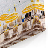 Summer Landscape Art – Wooden Boardwalk to Beach Canvas