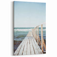 Beach Decor Prints – Rustic Wooden Pier and Ocean Canvas