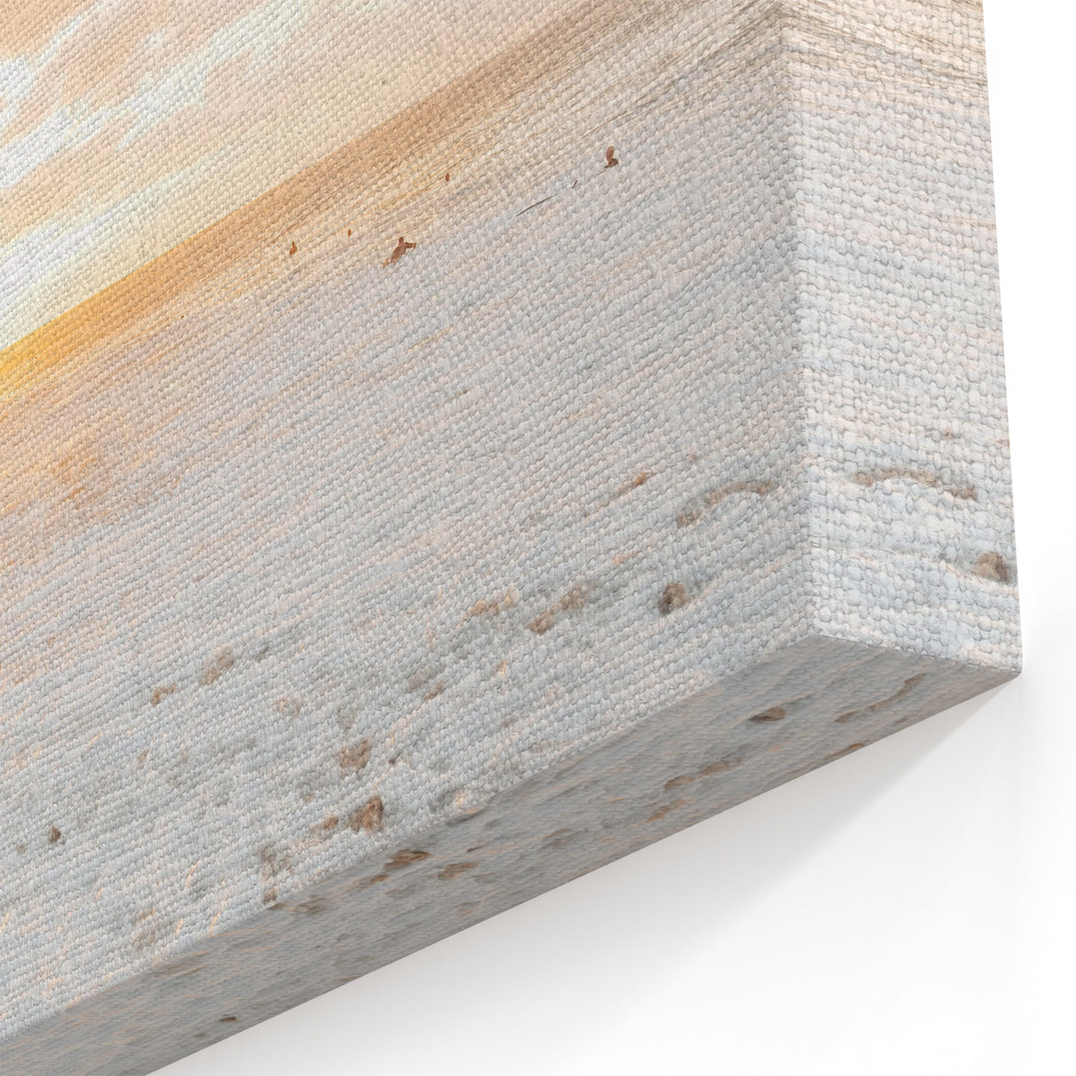 Sunset Canvas Art – Golden Beach Waves at Sunset