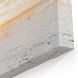 Sunset Canvas Art – Golden Beach Waves at Sunset