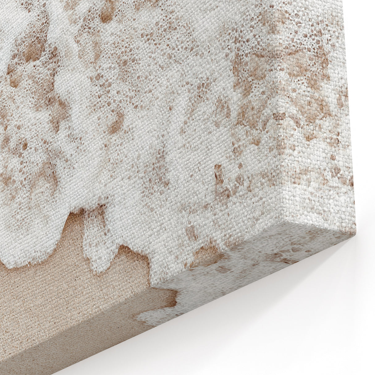 Beach Decor Prints - Foamy Ocean Waves on Sand Coastal Canvas