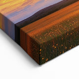 Fields Landscape Acrylic Prints - Golden Sunset Field Art