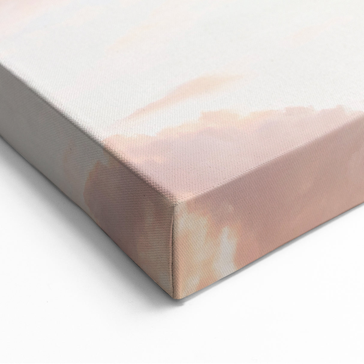 Sunset Canvas Art - Soft Pastel Clouds and Serene Summer Sky