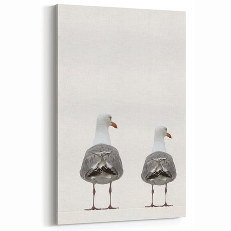 Beach Decor Prints - Seagulls Coastal Summer ArtZ