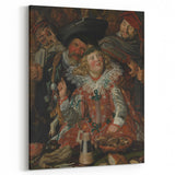 Baroque Art Print - Festive Banquet Scene with Rich Details