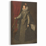 Baroque Portrait Art Print - Classic Black and Silver Wall Décor