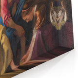 Baroque Art Print - Classic Scene with Elegant Figures and Warm Tones