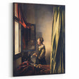 Baroque Art Print - Woman by Window with Green and Red Tones