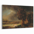 Baroque Art Dark Landscape with Trees and Fields - Classic Art