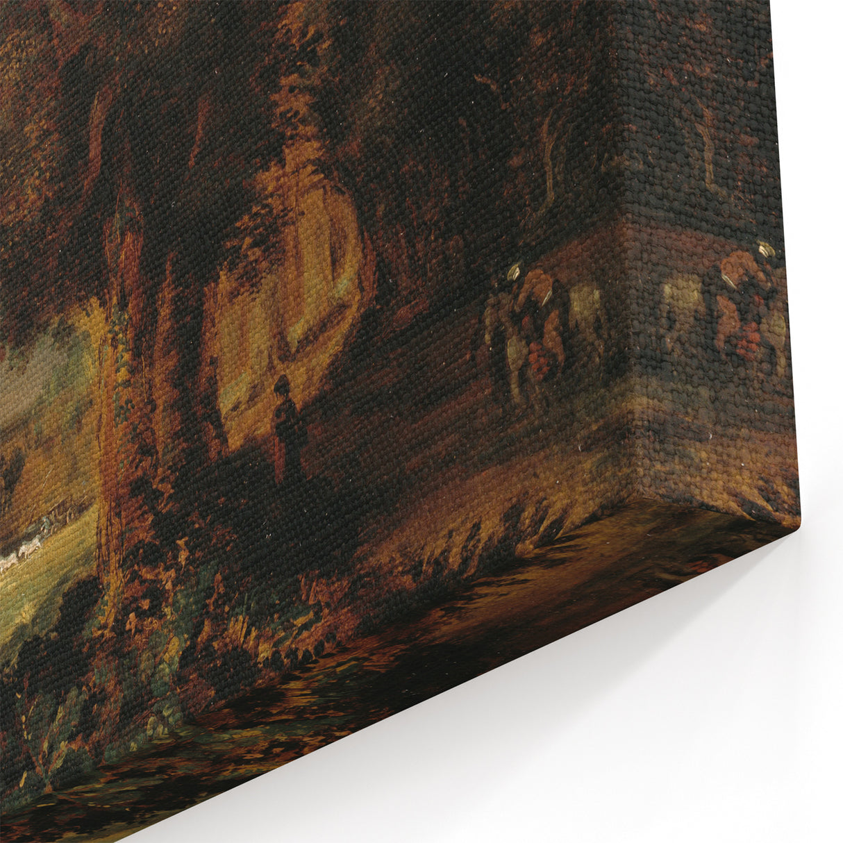 Baroque Art Dark Landscape with Trees and Fields - Classic Art