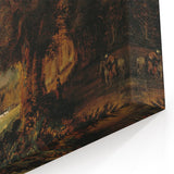 Baroque Art Dark Landscape with Trees and Fields - Classic Art