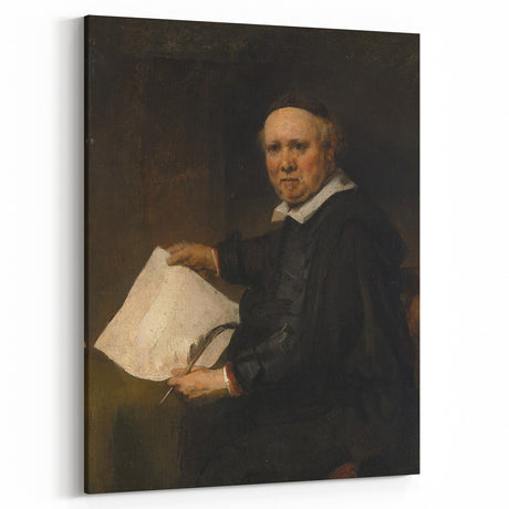 Baroque Portrait of Scholar with Quill - Antique Art Prints