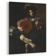 Baroque Portrait of Musician with Lute - Historical Art Prints