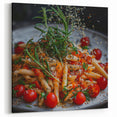 Gourmet Pasta with Cherry Tomatoes Wall Art – Modern Kitchen Decor