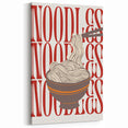 Noodles Dishes Wall Art - Modern Kitchen and Dining Room Decor