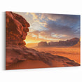 Red Rock Desert Sunset Wall Art - Stunning Desert Canvas Prints